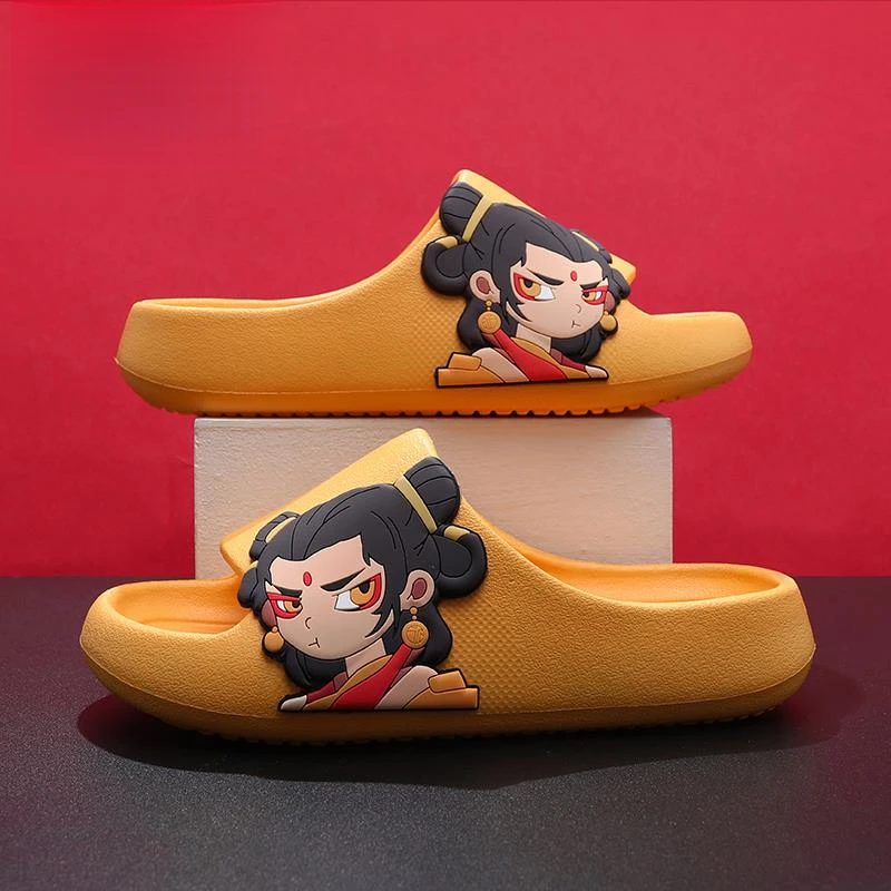 黑神话哪吒男童拖鞋儿童凉拖鞋2025秋季新款男孩家用防臭大童宝宝