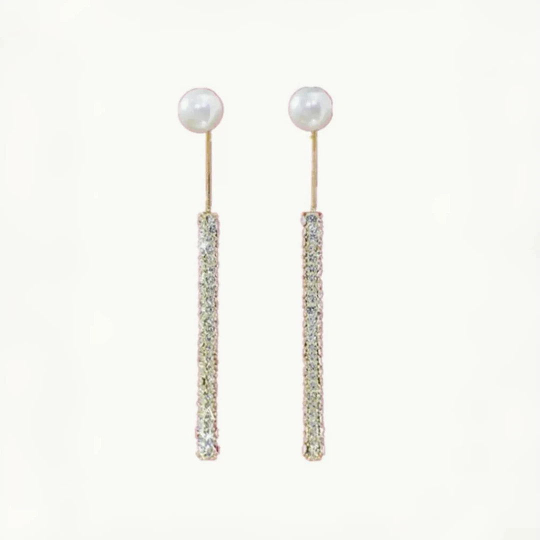 合金耳饰 CANCY-韩剧女主 气质流苏闪闪耳钉轻奢百搭长款精致