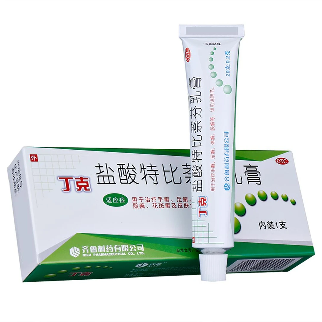 丁克盐酸特比萘芬乳膏1%*20g用于治疗手癣足癣体癣股癣花斑癣及皮肤念珠菌病