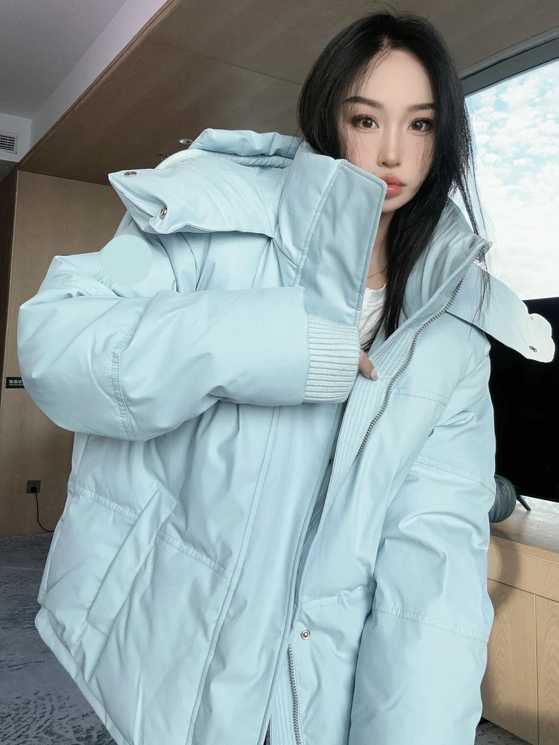 劉發發-【爱心羽绒】-F217冬季新款百搭爱心连帽羽绒服