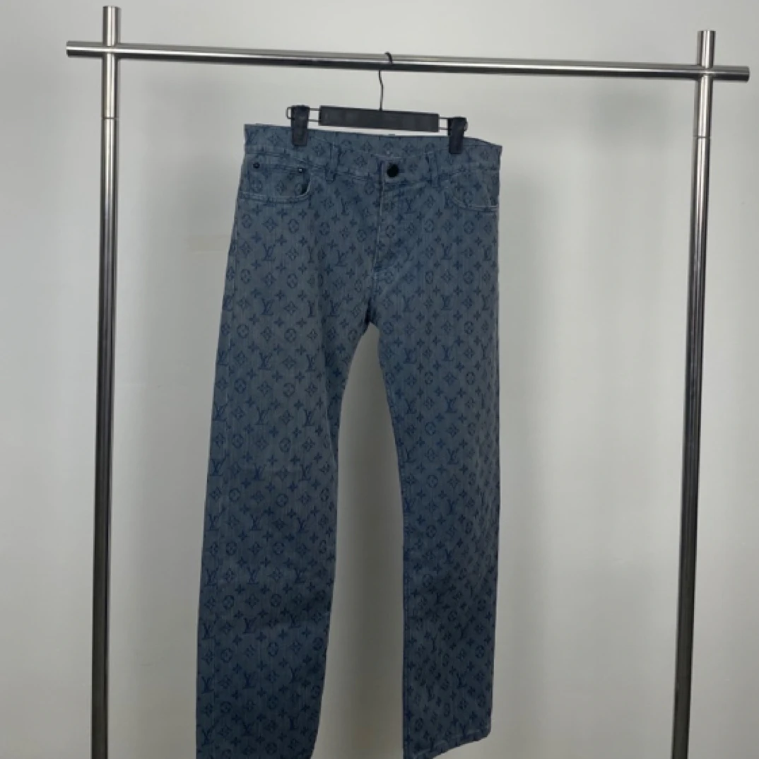 louis vuitton 路易威登 lv 牛仔蓝色长裤 牛仔裤/32码/95新