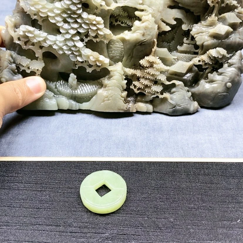 【闪购商品】和田玉（糖玉）吊坠组（座）未镶嵌自*己