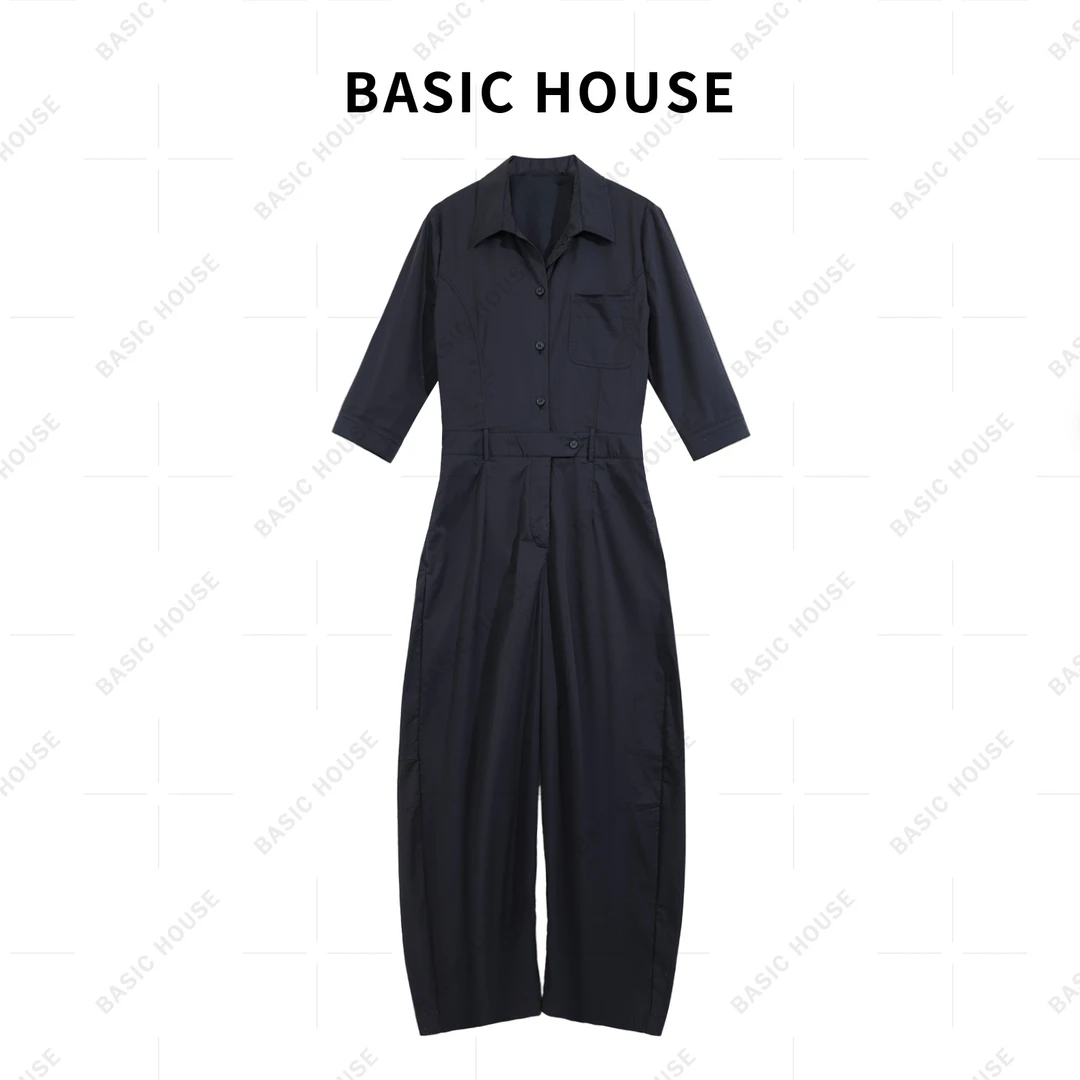 Basic House/百家好TS百搭休闲简约女款显瘦气质连体衣DC869-2