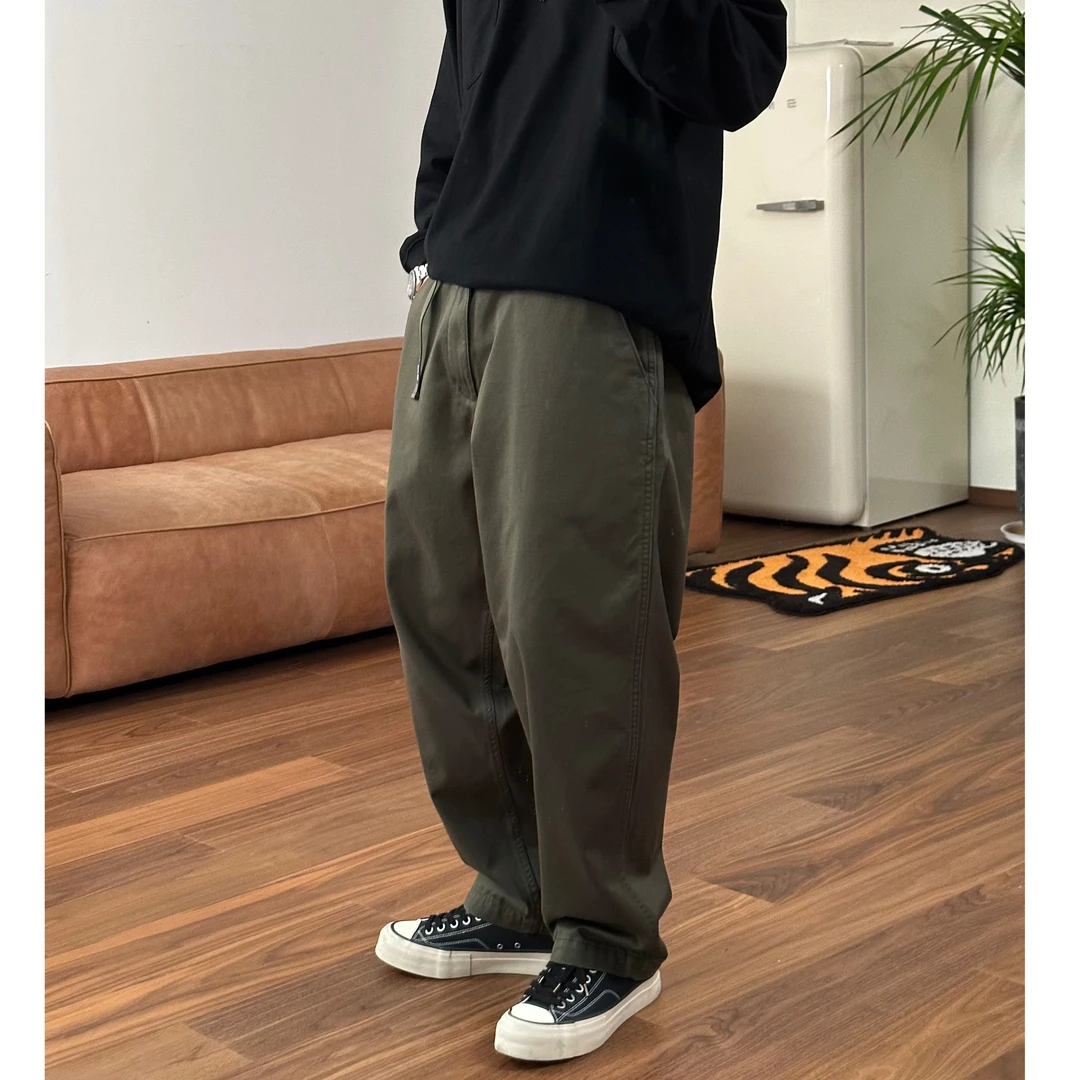 【 紫标-5302-秋冬款】日潮 春夏款 宽松休闲复古微锥工装裤休闲