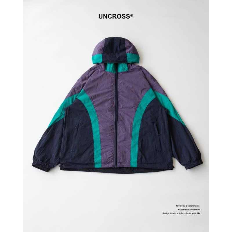 【双面-冲锋衣】日潮 户外轻薄冲锋衣夹克男外套薄款连帽