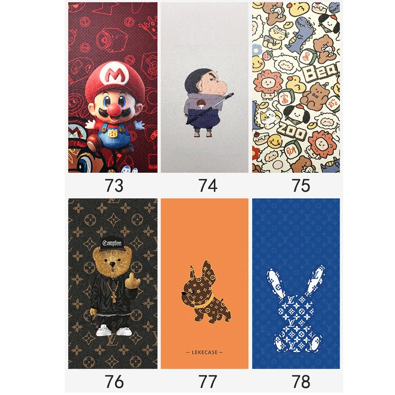 买一送一【到手2套】【折叠屏素皮图案系列】下单备注手机素皮全包膜