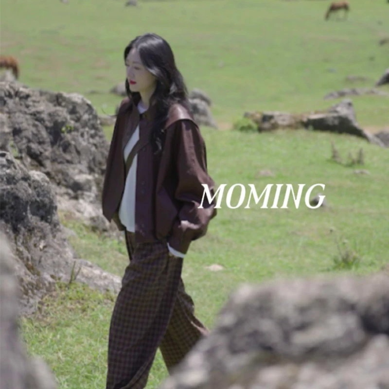 MOMING秋季新品 白兰地之曲 风格设计款斜挎饺子包