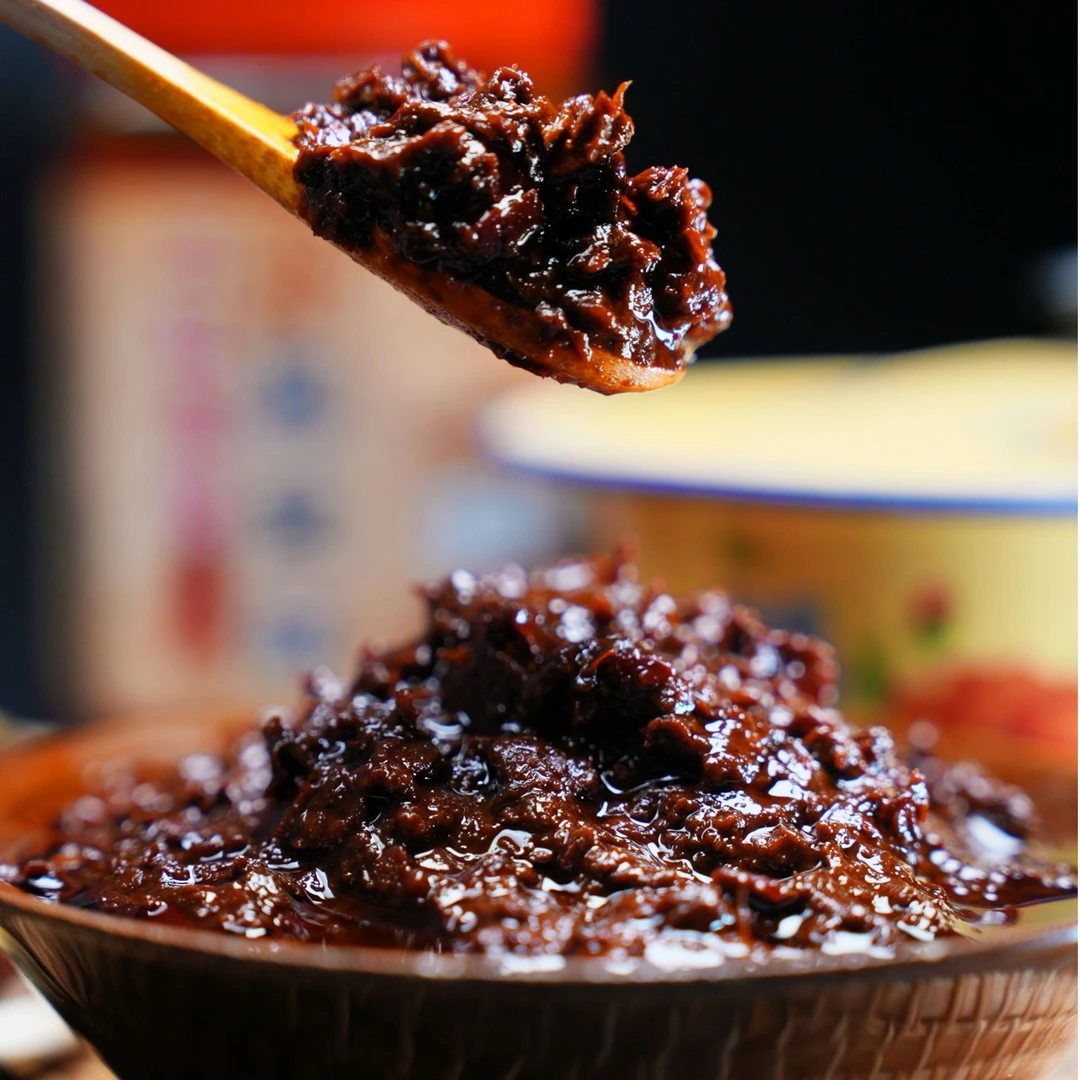 黑豆瓣酱 三年发酵老豆瓣酱 500g古法酱园土陶缸炒菜料