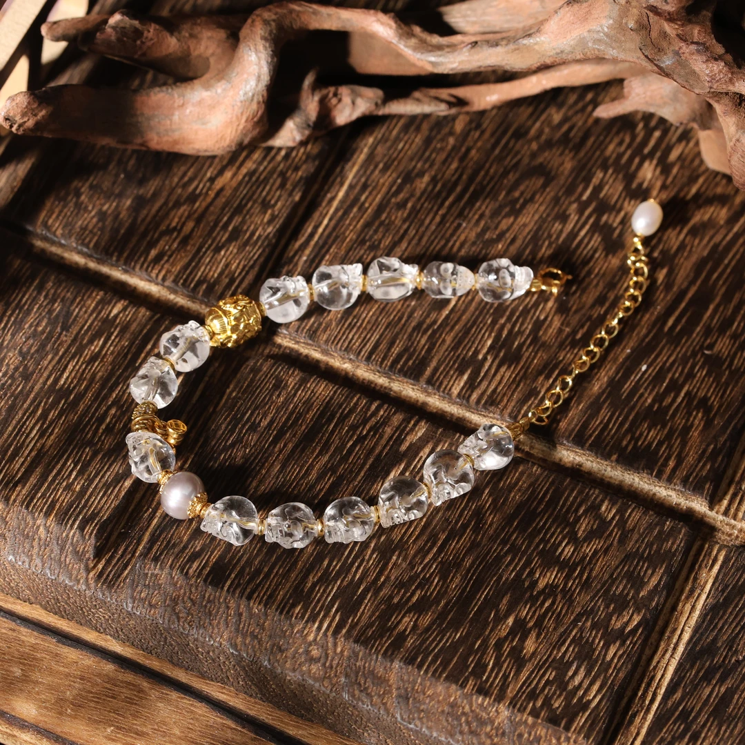 非金属仿水晶手链 壹加火火｜原创设计水晶呆呆手串多样性发其一