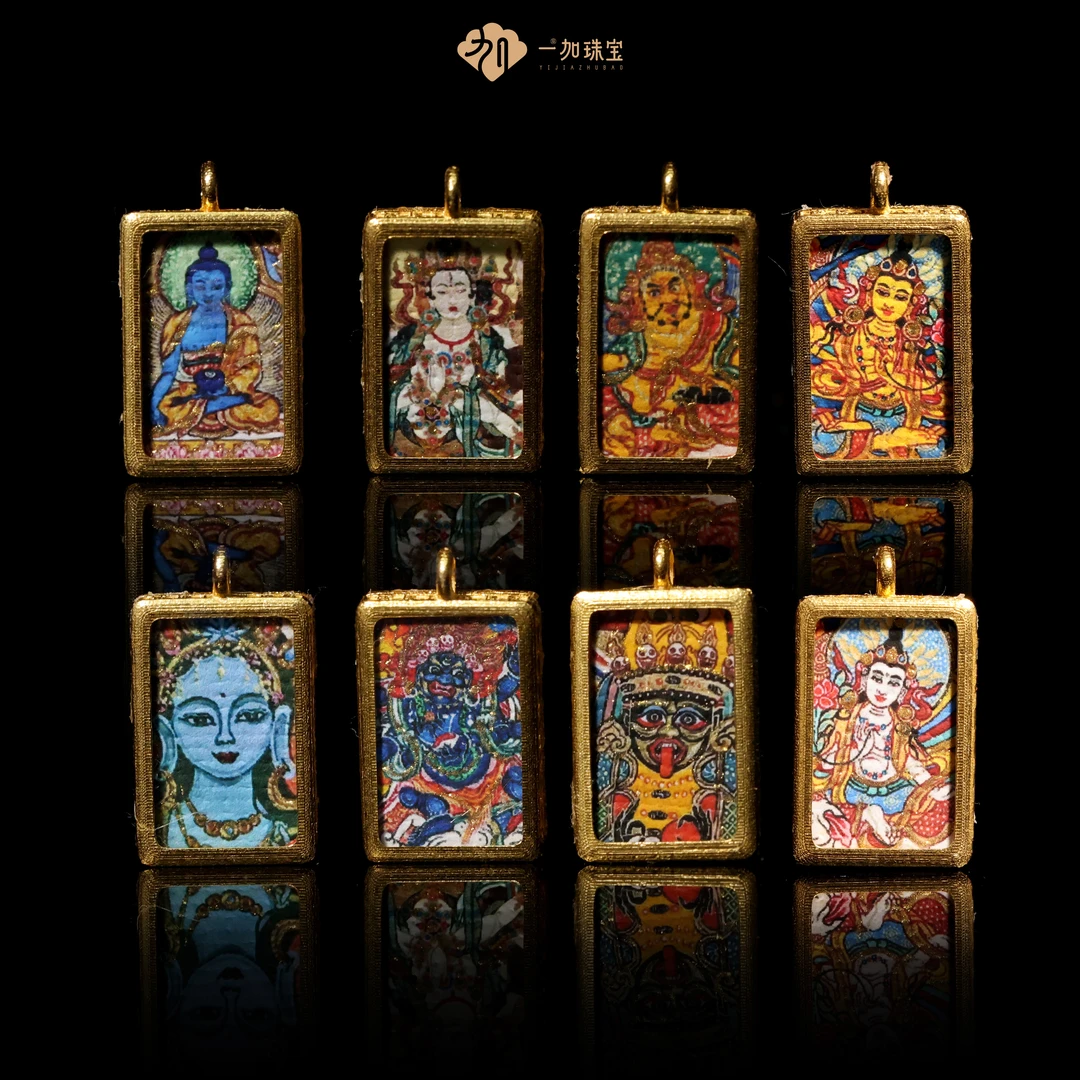 壹加火火|原创设计金镶卡卡合集吊坠多样性发其一