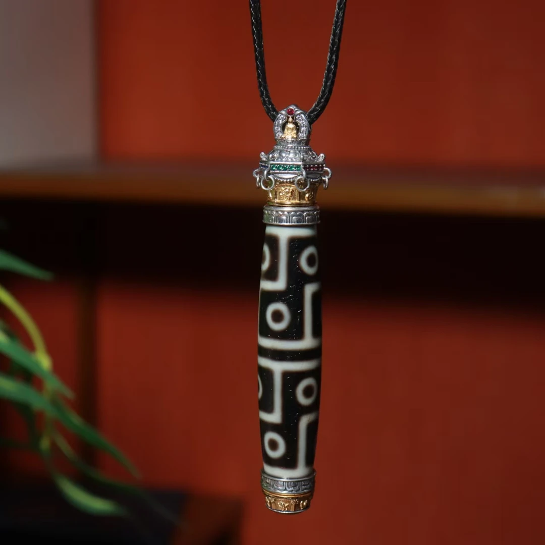 壹加火火|原创设计银镶十二眼玛瑙锁骨链多样性发其一