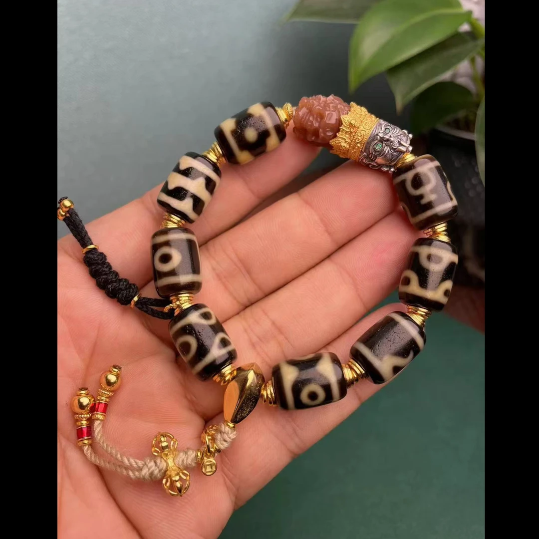 壹加火火|原创设计扎基呆呆上肯牙黄多宝手串G版多样性发其一