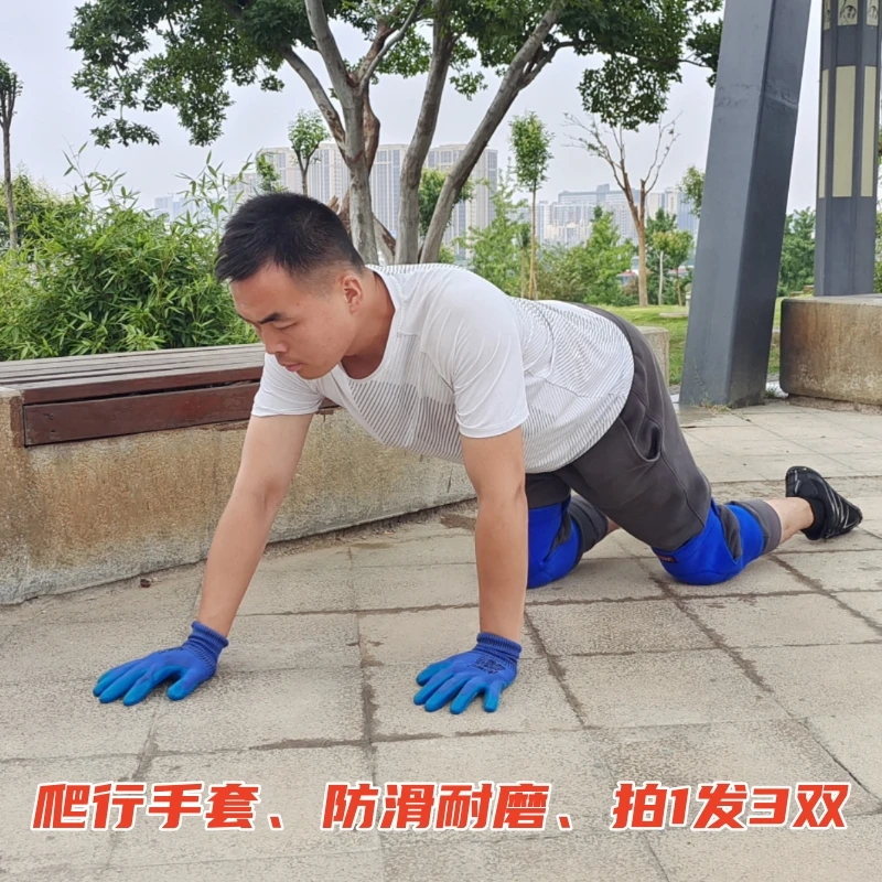 【圆明刘教练推荐】爬行手套防滑耐磨鳄鱼爬锻炼腰椎专用男女成人