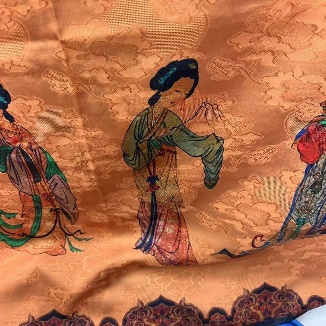 【小唐人】新中式140*140国风双面丝巾女士时尚复古丝巾披肩