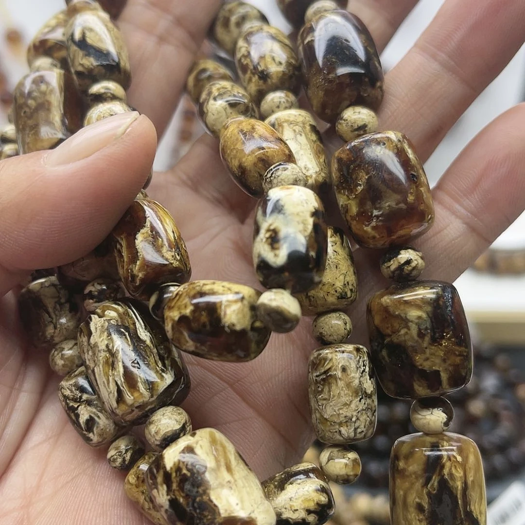 琥珀颈饰未镶嵌慧*琥珀14