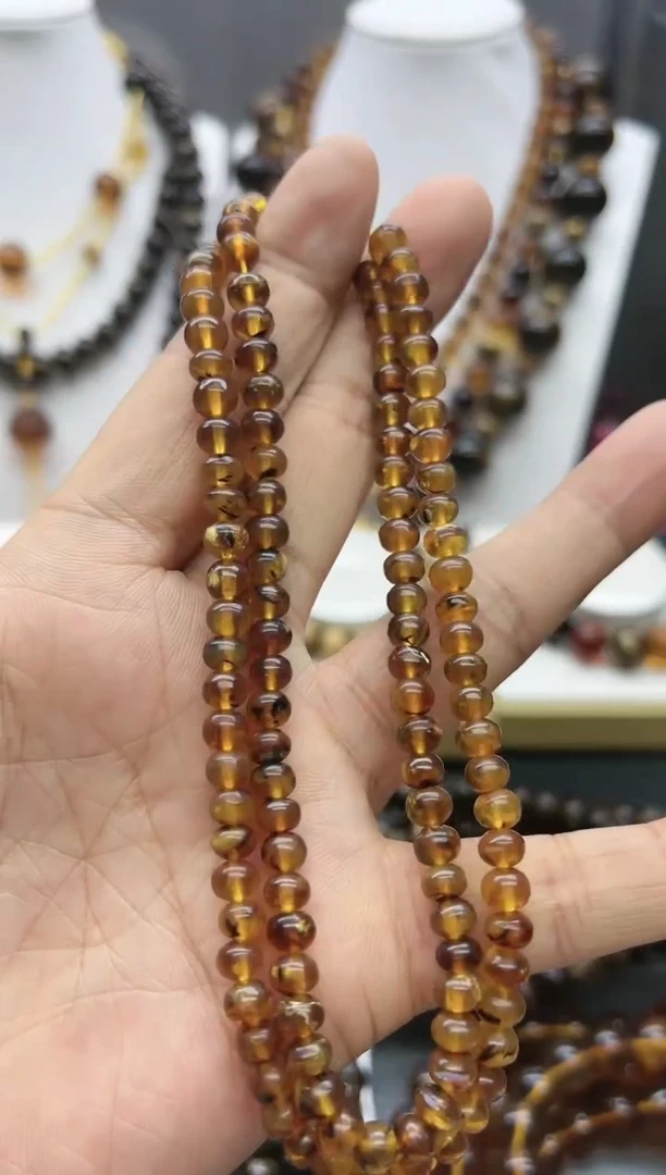 【闪购商品】琥珀颈饰未镶嵌6琥珀