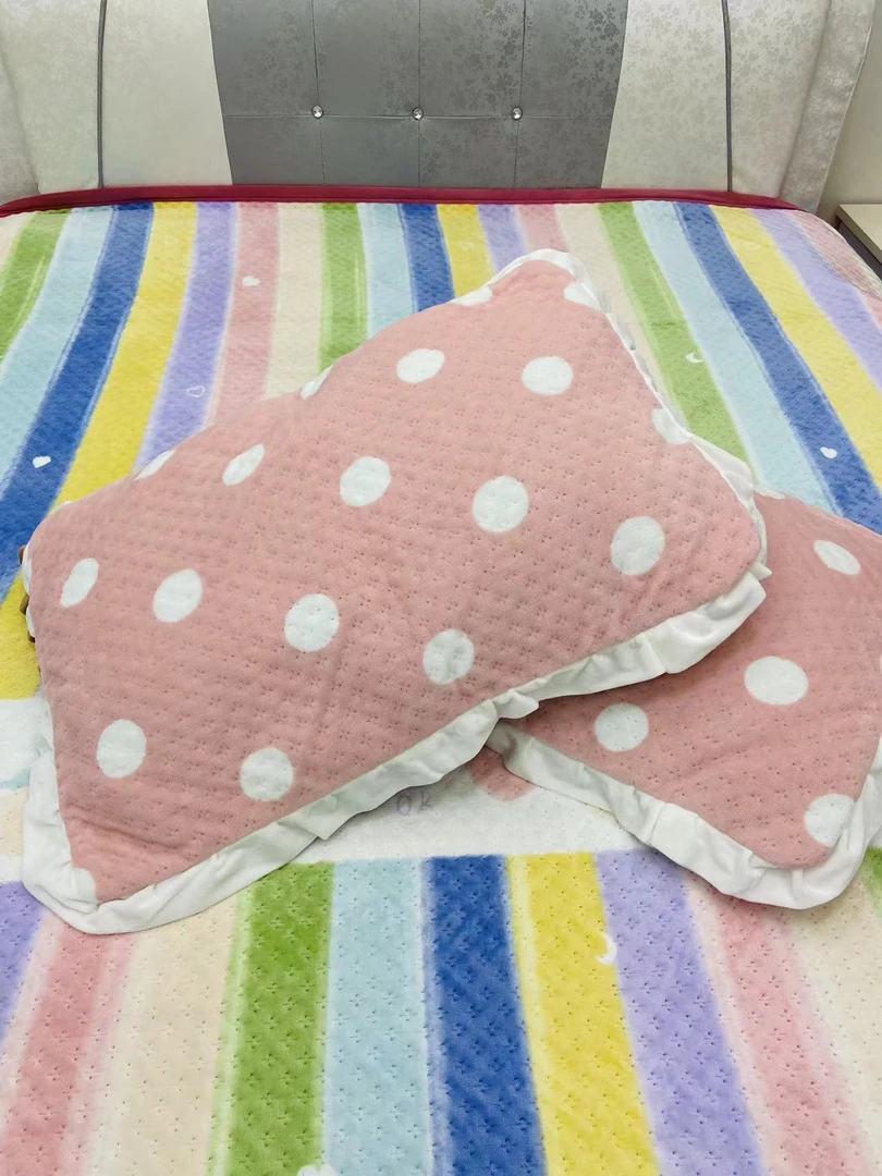 牛奶绒【枕套】 加厚  夹棉双面