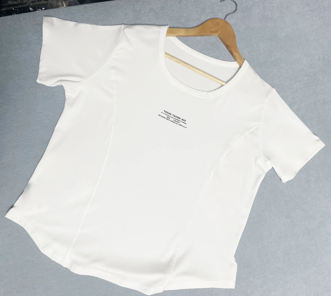 2024新款百搭时尚休闲均码宽松白色女士短袖