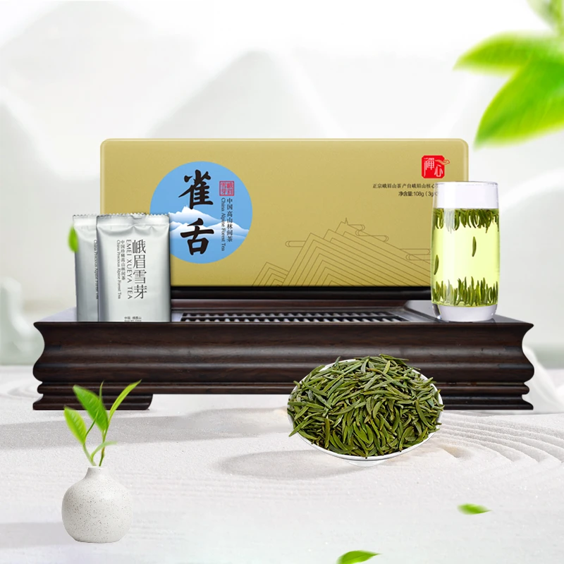 【峨眉雪芽】2025新茶   雀舌禅心108g 手选独芽豆香味醇鲜爽回甘