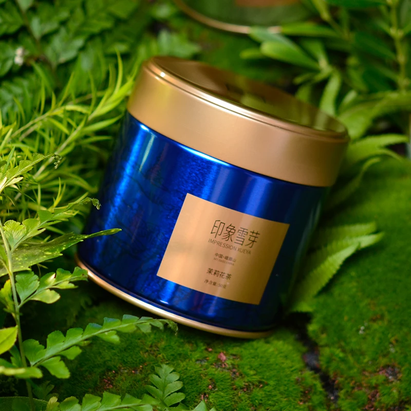峨眉雪芽印象雪芽茉莉花茶50g 四川峨眉山花茶罐装
