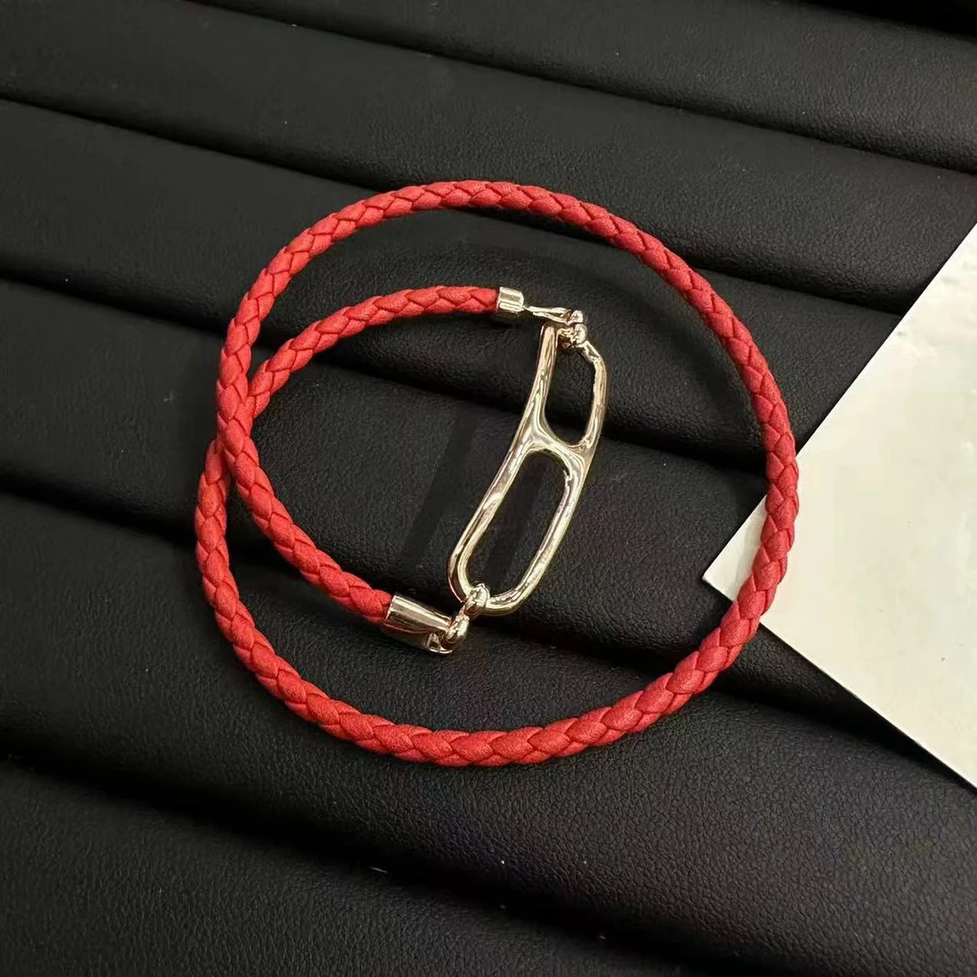 铜合金手链 猪鼻子编织两圈手环-8794