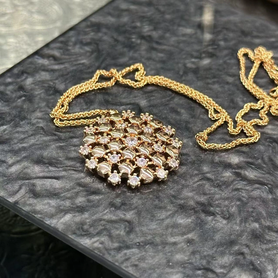 铜合金项链 高级感圆形星辰项链-66770