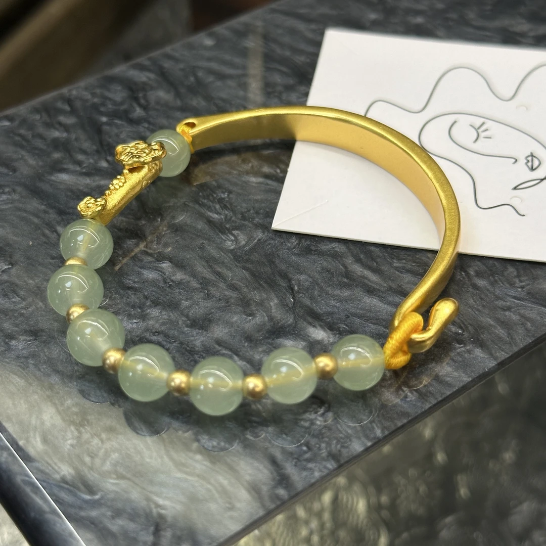 铜合金手链 新中式如意半镯手链-3666