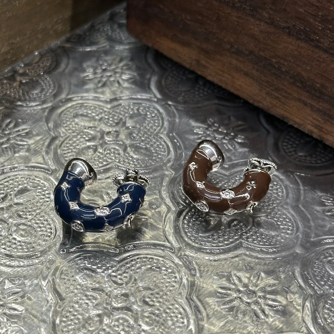 铜合金耳饰 高级感撞色耳饰-66399