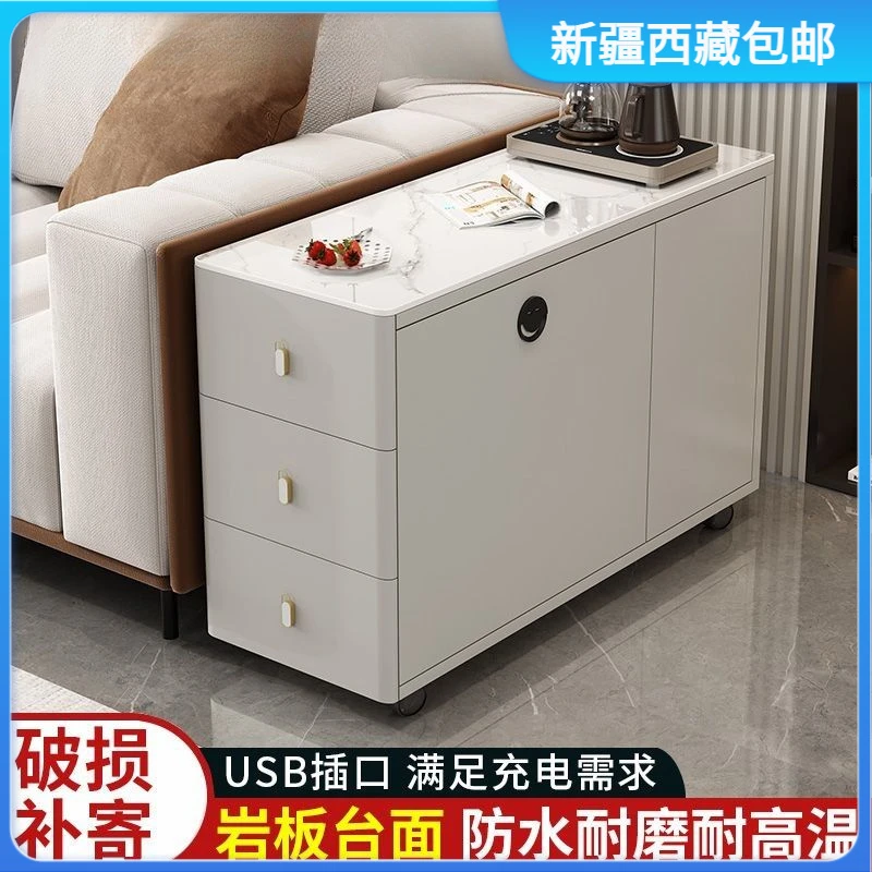 新疆包邮沙发边柜侧边柜客厅家用方几轻奢侧边储物桌子简约现代角