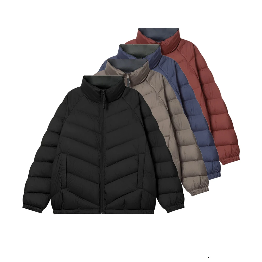 【90绒羽绒服】冬季轻便立领保暖内搭羽绒服外套男情侣款