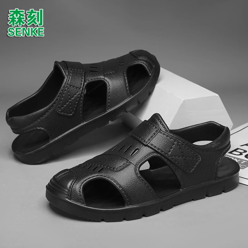 森刻潮拖夏季时尚男士凉拖鞋防滑耐磨休闲拖鞋外穿简约百搭罗马鞋