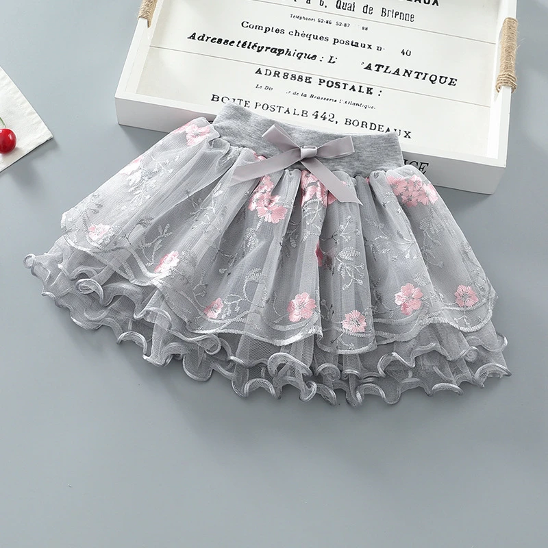 女童短裙百搭半身裙春秋季2025新款中小童洋气网纱短裙女童装跨境