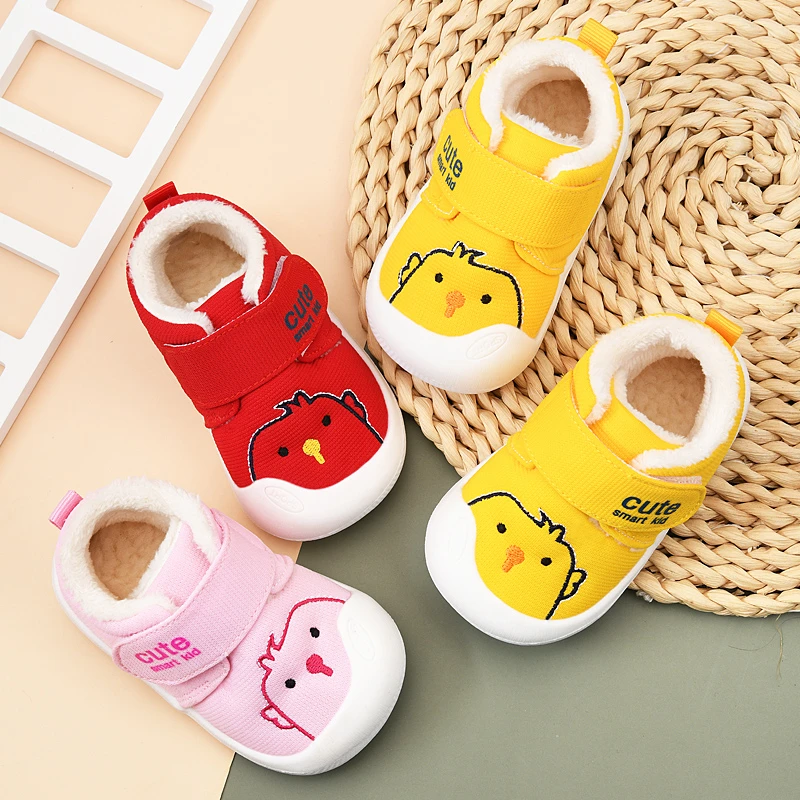 宝宝棉鞋男0一1-3岁2婴儿鞋冬加绒软底女童加厚保暖学步D7