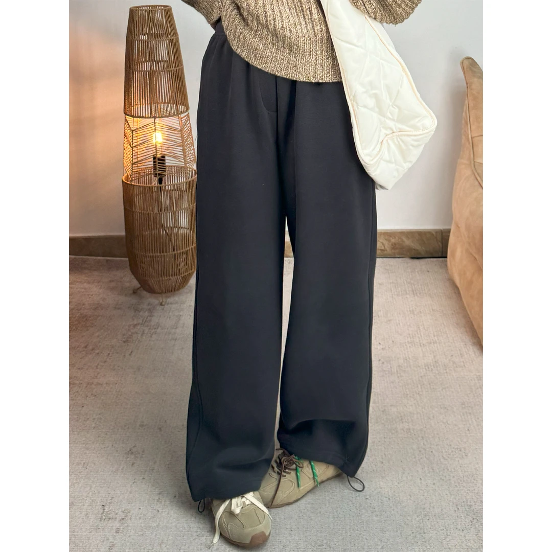 ZhaoSanJin【12.1】2024年冬季新款颗粒绒抽绳直筒卫裤 SJK4221