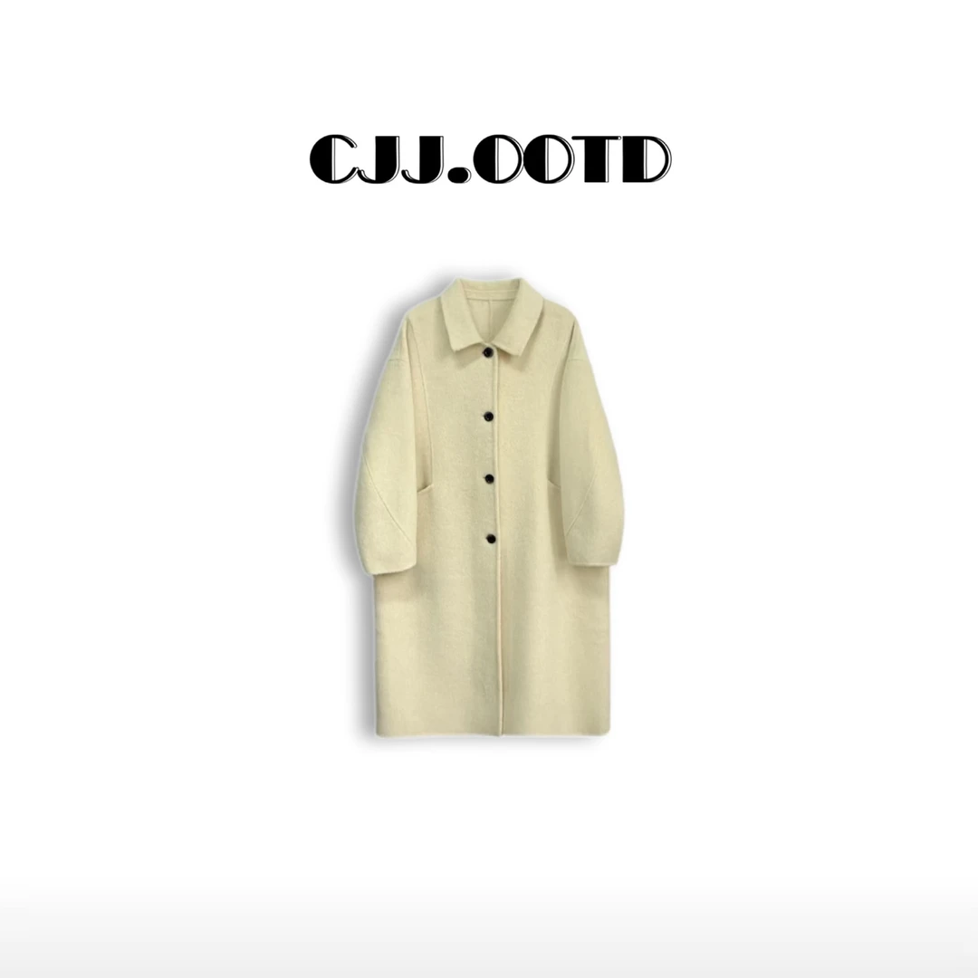 【CJJ.OOTD】高品质-28832时尚长款双面羊毛大衣