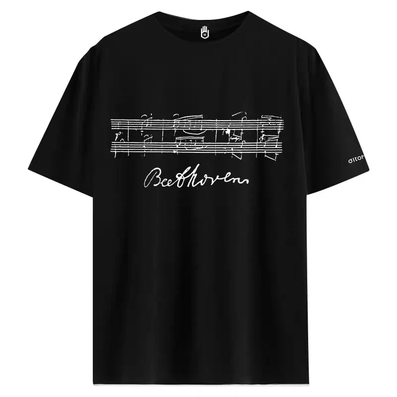 ditomano联名款艺术家手稿签名款短袖情侣款t恤半袖圆领夏季宽松