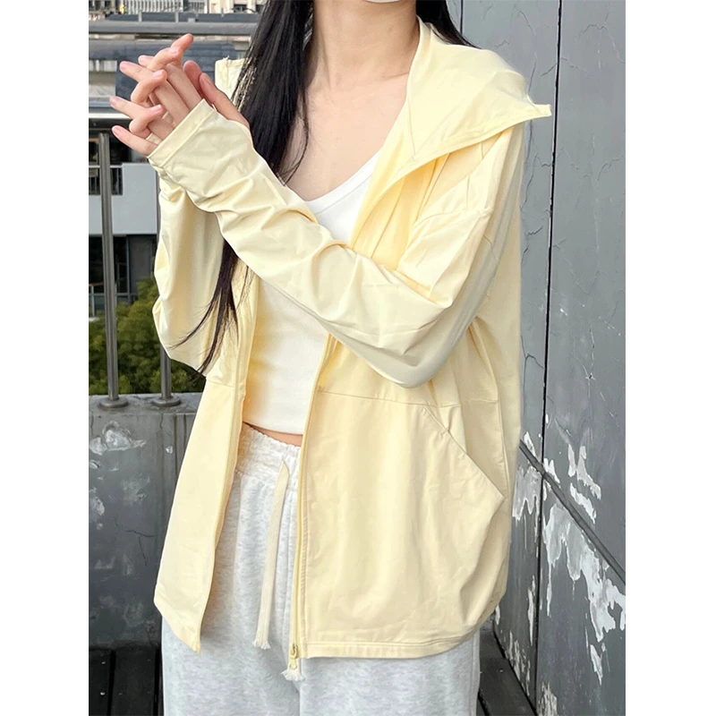 外穿女款防晒衣防紫外线新款夏季宽松薄款冰丝透气开衫防晒服外套