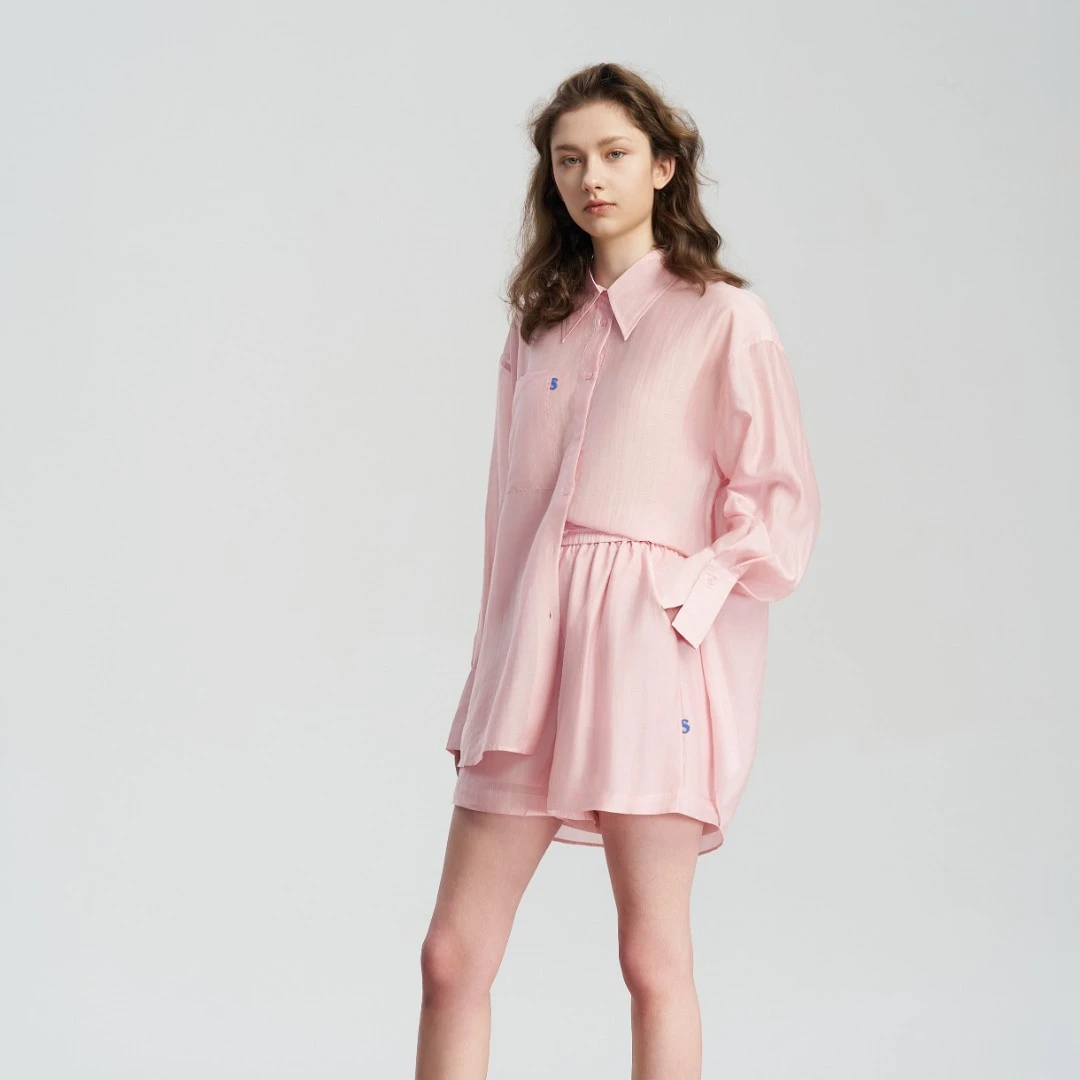 shenshen/兟甡2024长袖衬衫套装七色/时尚/绿色/女士/春夏/