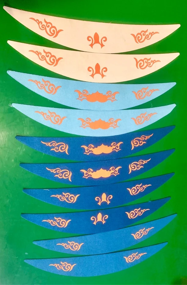 窗帘绑带材料包：发40条海棉衬80角花中花20大花选20个。