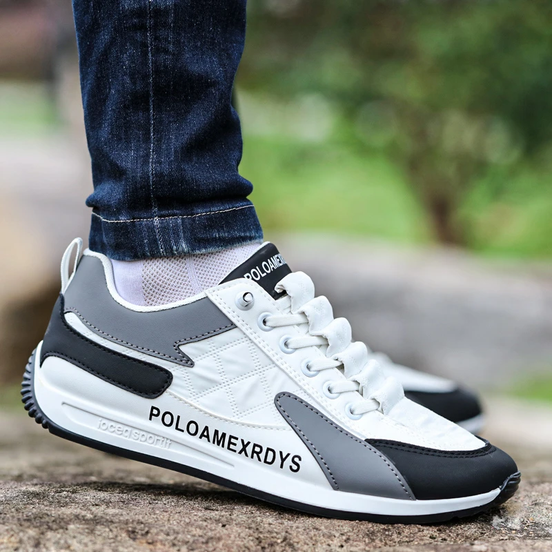 春秋季男鞋2025新款潮流百搭休闲鞋男士一脚蹬阿甘跑步运动鞋潮鞋