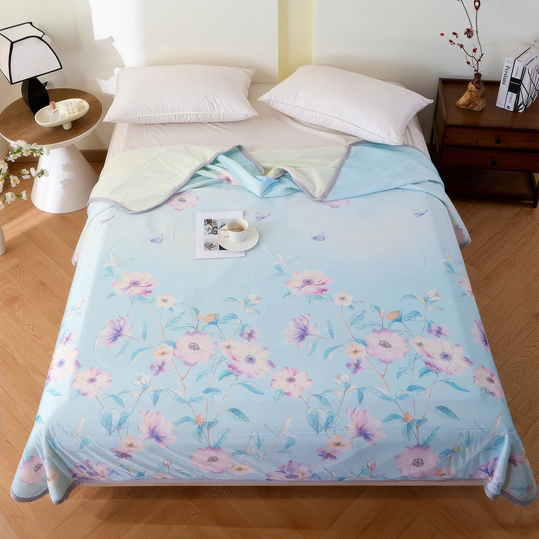 【暖宿】数码印花凉感硅胶夏被 空调被夏凉被软糯