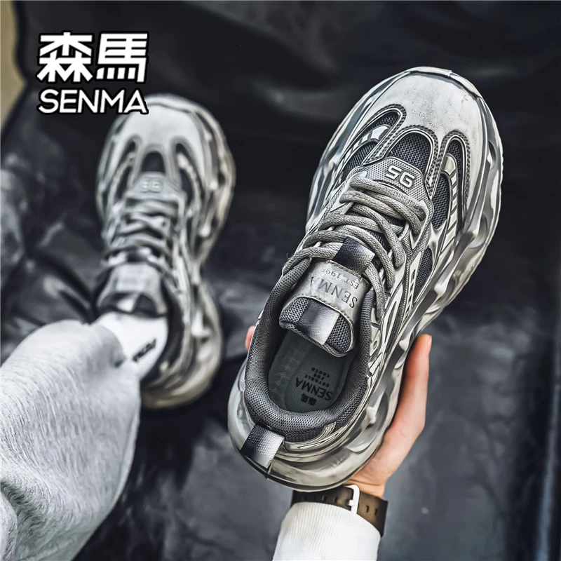 森马网红潮牌老爹鞋男款厚底脏脏鞋子轻奢时尚潮鞋男士百搭运动鞋