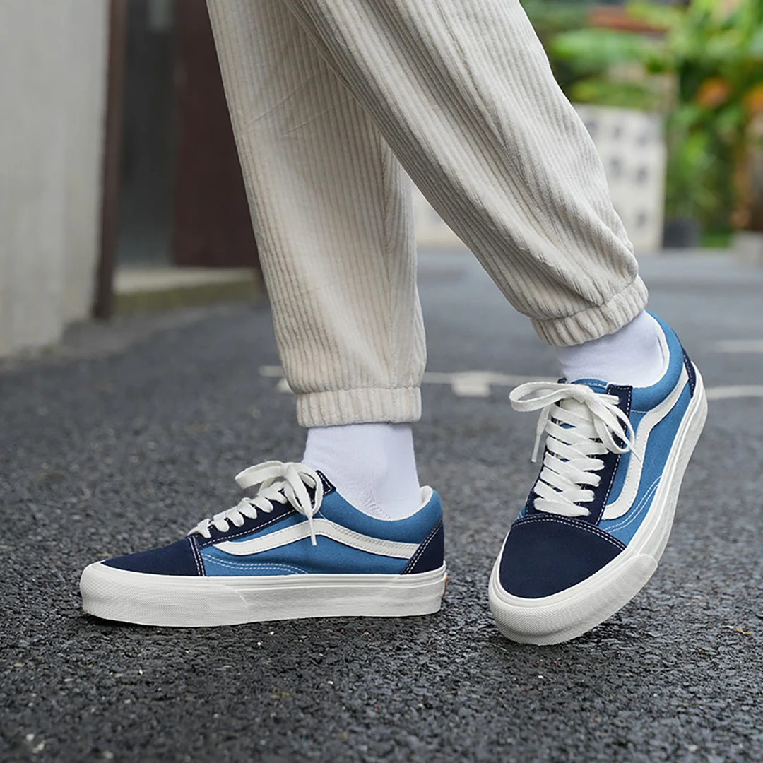 范斯｜Old Skool VR3海军蓝轻便舒适男鞋女鞋板鞋