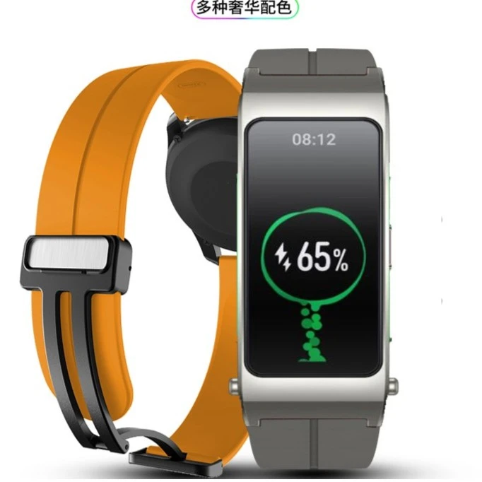 哈维适用华为B7表带B5硅胶B3折叠扣B6智能手环腕带防水防汗表链
