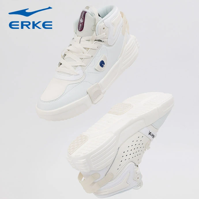 奇弹丨鸿星尔克秋冬新季情侣款流光变色休闲板鞋百搭11122301285