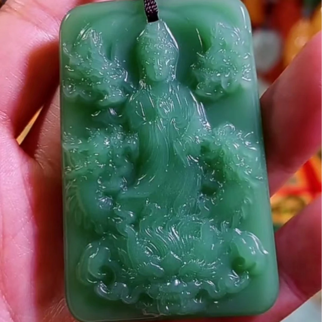 21粉丝福利深色九龙观音吊坠百搭款