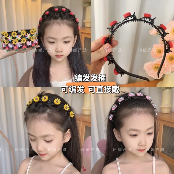 夏季编发发箍可编发可直接戴夏天碎发刘海神器网红压发头箍