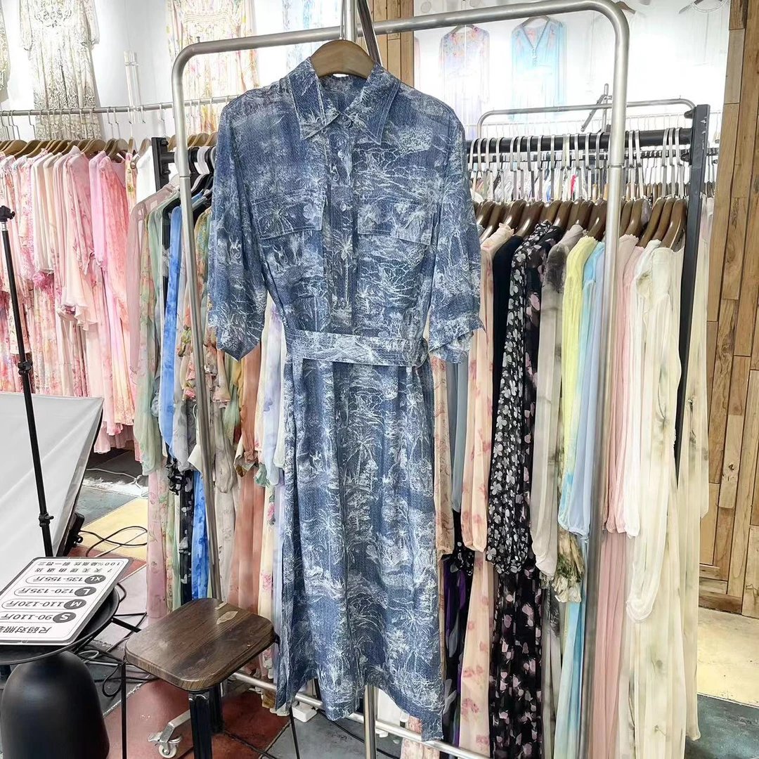 【2024-禾枫表弟】重磅100桑蚕丝连衣裙Y24-625