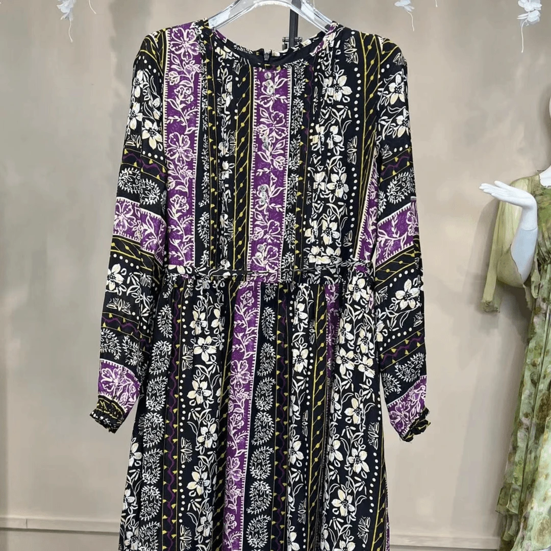 【2024-禾枫表弟】重磅100桑蚕丝连衣裙Y22QW635