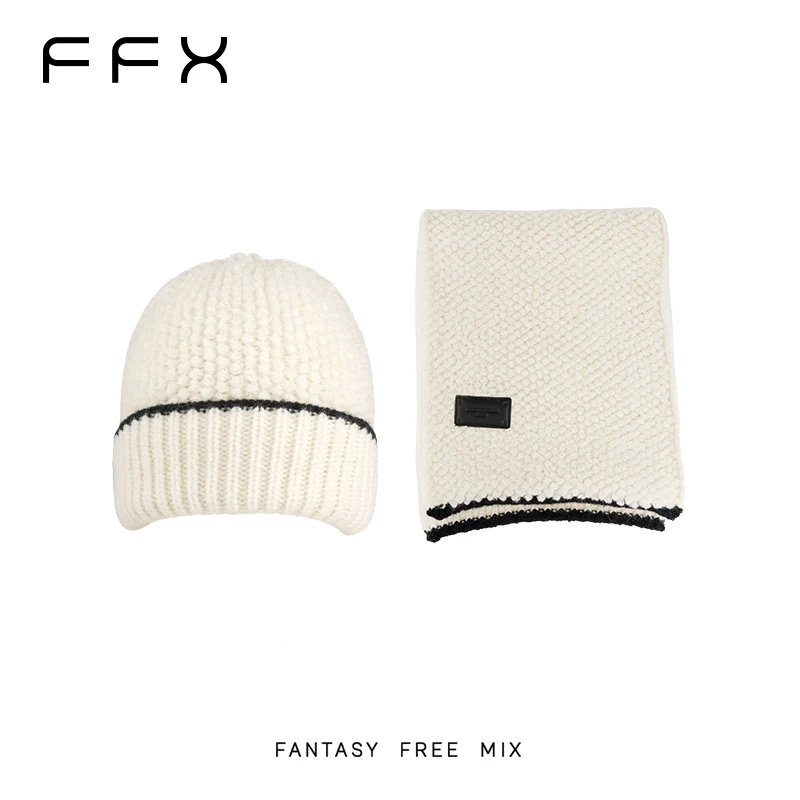 弗弗西FFX【飘雪的季节】小香风组合高级精致氛围感帽子围巾套组